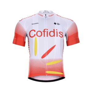 BONAVELO Cyklistický dres s krátkym rukávom - COFIDIS 2020 - červená/biela L
