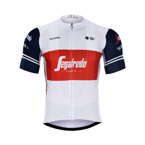 BONAVELO Cyklistický dres s krátkym rukávom - TREK 2020 - modrá/biela/červená M
