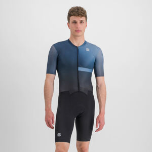 SPORTFUL Cyklistická kombinéza - BOMBER - čierna/modrá