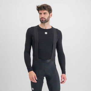 SPORTFUL Cyklistické tričko s dlhým rukávom - MERINA LAYER - čierna S