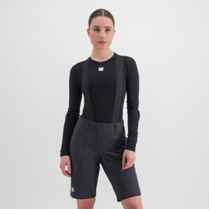 SPORTFUL Cyklistické tričko s dlhým rukávom - MERINO - čierna