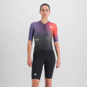 SPORTFUL Cyklistická kombinéza - BOMBER - čierna/fialová