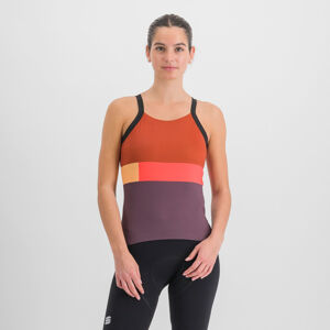 SPORTFUL Cyklistické tielko - SNAP - fialová/oranžová