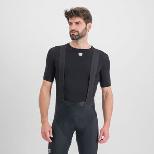 SPORTFUL Cyklistické tričko s krátkym rukávom - MERINO LAYER - čierna L