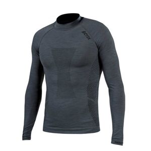 BIOTEX Cyklistické tričko s dlhým rukávom - MERINO - šedá XS-S