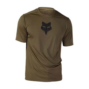 FOX Cyklistický dres s krátkym rukávom - RANGER LAB HEAD - zelená S