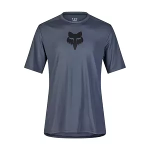 FOX Cyklistický dres s krátkym rukávom - RANGER LAB HEAD - modrá S