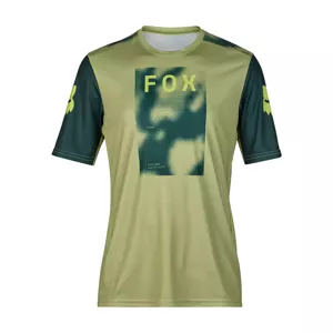 FOX Cyklistický dres s krátkym rukávom - RANGER RACE TAUNT - zelená S