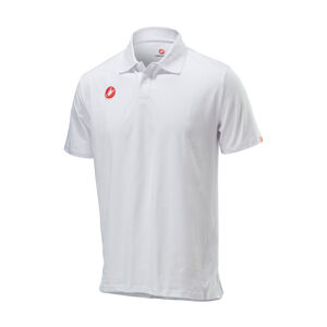 CASTELLI Cyklistické tričko s krátkym rukávom - RACE DAY POLO - biela XL