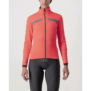 CASTELLI Cyklistická zateplená bunda - DINAMICA LADY WINTER - ružová L