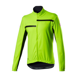 CASTELLI Cyklistická zateplená bunda - TRANSITION 2 - žltá 2XL
