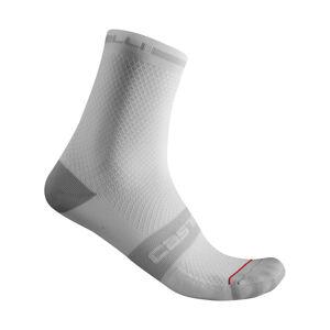 CASTELLI Cyklistické ponožky klasické - SUPERLEGGERA T 12 - šedá/čierna