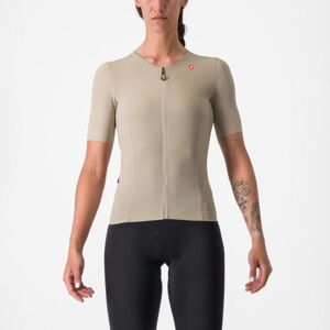 CASTELLI Cyklistický dres s krátkym rukávom - PREMIO W - béžová L