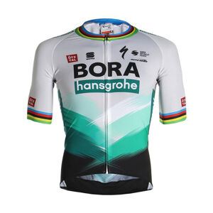 SPORTFUL Cyklistický dres s krátkym rukávom - BORA HANSGROHE 2021 - zelená/šedá L