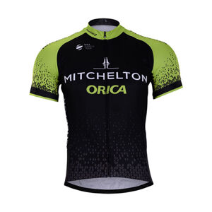 BONAVELO Cyklistický dres s krátkym rukávom - ORICA 2018 - čierna/zelená