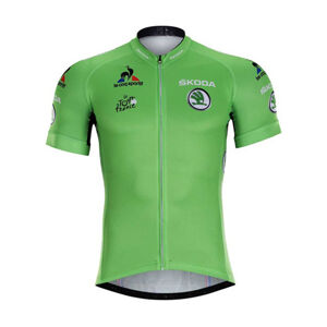 BONAVELO Cyklistický dres s krátkym rukávom - TOUR DE FRANCE - zelená XL