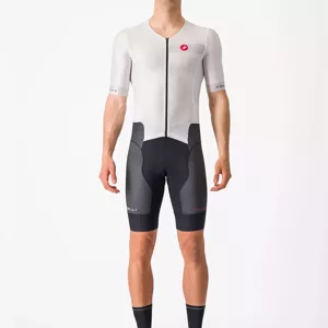 CASTELLI Cyklistická kombinéza - SANREMO 2 - biela/čierna 2XL