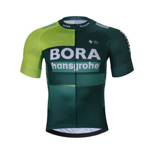 BONAVELO Cyklistický dres s krátkym rukávom - BORA 2024 - zelená/svetlo zelená XL