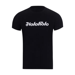 HOLOKOLO Cyklistické tričko s krátkym rukávom - CREW - čierna