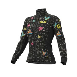 ALÉ Cyklistický dres s dlhým rukávom zimný - VERSILIA LADY WINTER - čierna XS