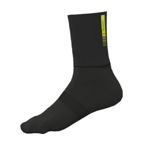 ALÉ Cyklistické ponožky klasické - AERO WOOL H16 - čierna