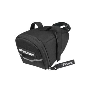 FORCE-ECO SADDLE BAG VELCRO Čierna 0,8L
