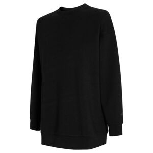 4F-WOMENS SWEATSHIRT-H4L21-BLD010-20S-DEEP BLACK Čierna L