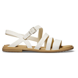 CROCS-Crocs Tulum Sandal W oyster/tan Biela 41/42