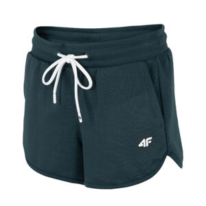 4F-WOMENS SHORTS-H4L21-SKDD015-40S-DARK GREEN Zelená L