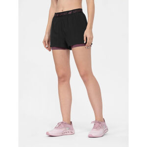 4F-WOMENS FUNCTIONAL SHORTS SKDF011-20S-DEEP BLACK Čierna XS