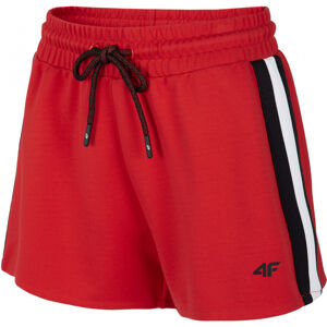 4F-WOMENS SHORTS-H4L20-SKDD002-62S Červená M
