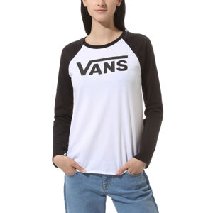 VANS-WM FLYING V LS RAGLA White/Black Biela S