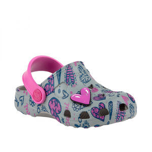 COQUI-Little Frog grey/fuchsia Šedá 27/28