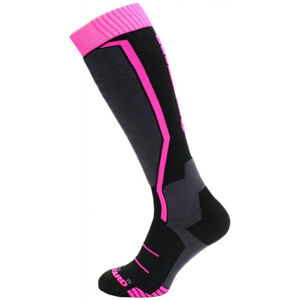 BLIZZARD-Viva Allround ski socks junior black/anthracite/magenta Šedá 33/35