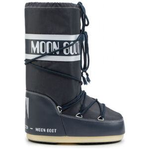 MOON BOOT-Nylon denym blue Modrá 31/34