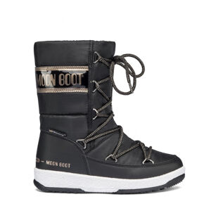 MOON BOOT-Girl Quilted Jr black/copper Čierna 36