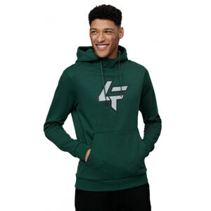 4F-MENS SWEATSHIRT-H4L21-BLM010-40S-DARK GREEN Zelená M