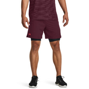 UNDER ARMOUR-UA Vanish Woven 6in Shorts-MRN Červená XL