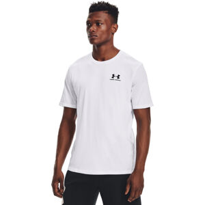 UNDER ARMOUR-SPORTSTYLE LEFT CHEST SS-WHT Biela L