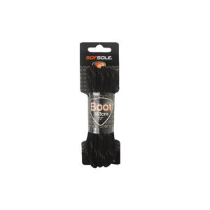 SOFSOLE-LACES OUTDOOR 802017 BLACK/TAN WAXED 183 CM Čierna 183 cm