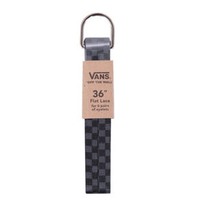 VANS-MN LACES 36-Black/Charcoal Checkerbrd Mix